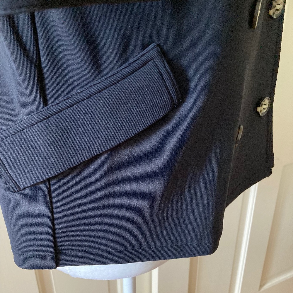 Double Breasted Jacket w Gathered Cuffs Travel Collection NEW NEVER WORN - Picture 4 of 16